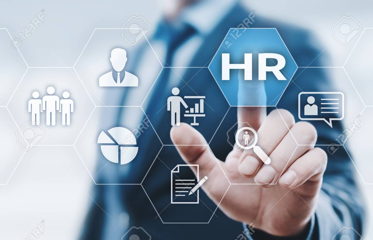 Human Resources HR management Recruitment Employment Headhunting Concept.